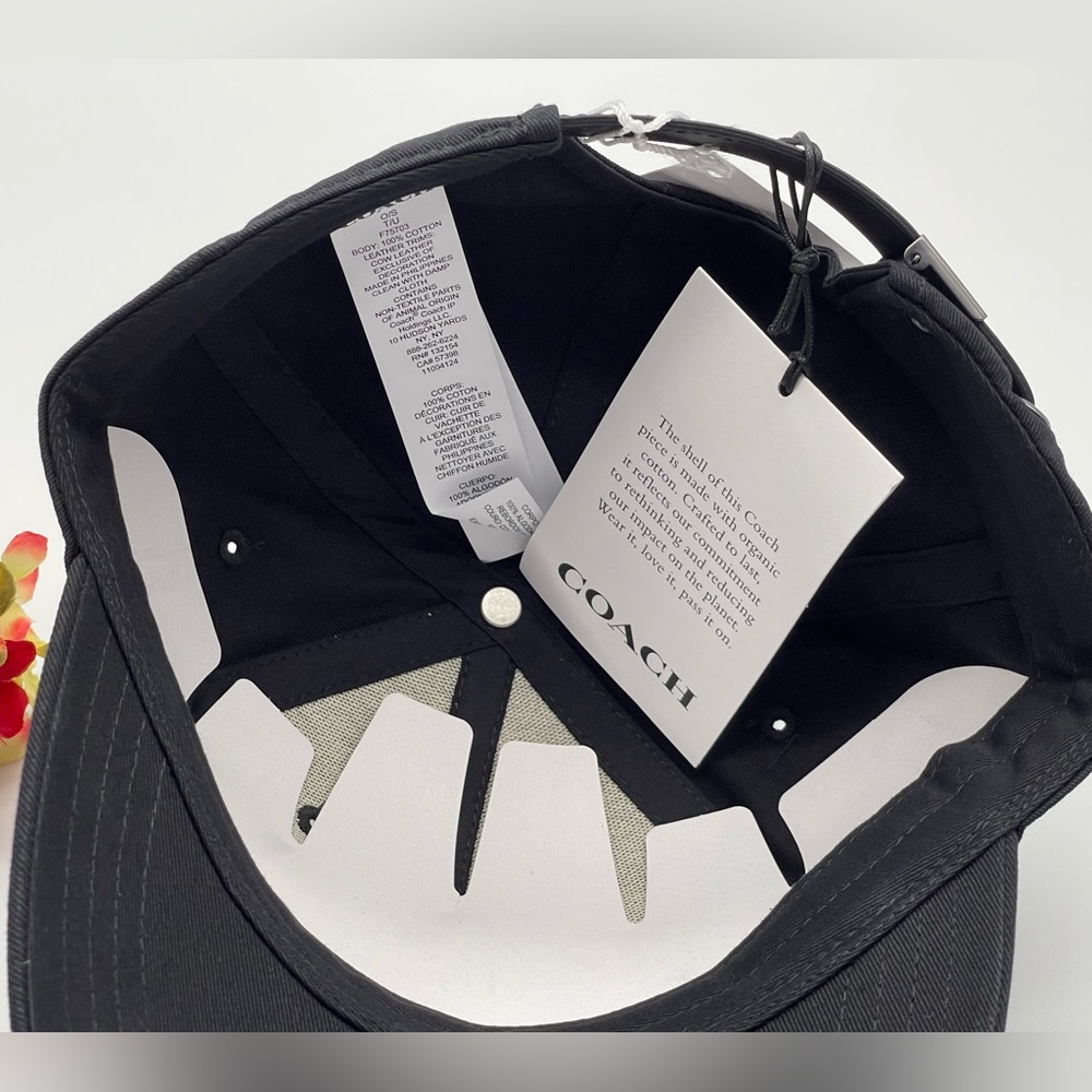 Coach Black Varsity C Cap - Picture 5 of 10